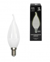 E14-6,5W-3000K-C37 Лампа LED (Свеча на ветру матовая OPAL) L&B от интернет магазина Elvan.ru