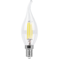 E14-6,5W-4000K Лампа LED (Свеча прозрачная Филамент) L&B от интернет магазина Elvan.ru