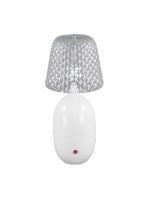 127-E27x1 Лампа настольная белая ELVAN- витринный образец от интернет магазина Elvan.ru