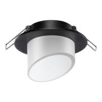 370896 SPOT NT22 511 черный Светильник встраиваемый IP20 GU10 9W 220V LIRIO