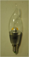 E14-3*1W-3000К Лампа LED (св. на ветру прозрачная) от интернет магазина Elvan.ru
