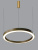 5369-3-146W-3000K-MtGl Люстра подвесная светодиодная матовое золото ELVAN- витринный образец от интернет магазина Elvan.ru