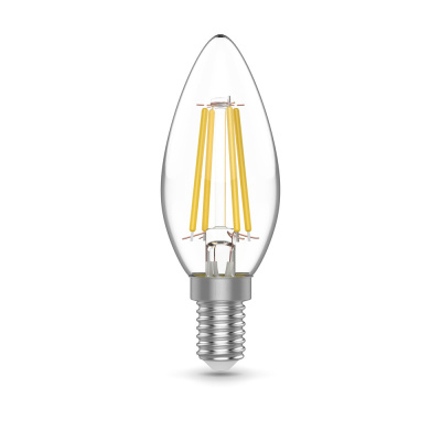 Светодиодная филаментная лампа Gauss Свеча 4,5W 420Lm 4100K E14 1031215