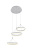155/3x21W-4000K Люстра светодиодная подвесная белая круглое основание (с пультом) ELVAN- витринный образец от интернет магазина Elvan.ru