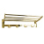 337G Полка под полотенца с крючками золото от интернет магазина Elvan.ru
