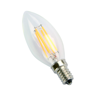 E14-7W-4000K Лампа LED (Свеча прозрачная Филамент) L&B от интернет магазина Elvan.ru