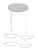 155/4x21W-4000K Люстра светодиодная подвесная белая круглое основание (с пультом) ELVAN- витринный образец от интернет магазина Elvan.ru