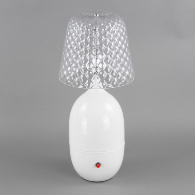 127-E27x1 Лампа настольная белая ELVAN- витринный образец от интернет магазина Elvan.ru