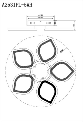 Потолочная люстра Arte Lamp POLLI