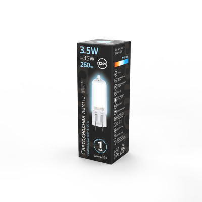 Светодиодная лампа Gauss 3,5W 260Lm 4100K G4 107807203