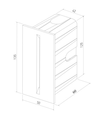 Подсветка для лестниц 40108/LED белый