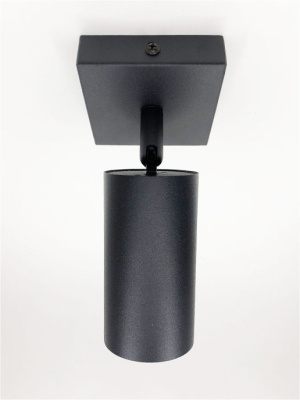 1201-GU10-Bk Cветильник накладной поворотный черный от интернет магазина Elvan.ru