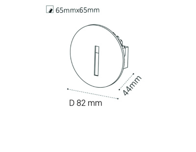 DL 3034 black подсветка встраиваемая