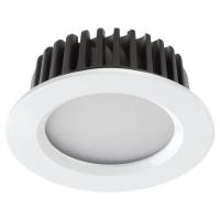 357907 SPOT NT19 492 белый Встраиваемый светильник IP44 LED 4000K 10W 100-265V DRUM