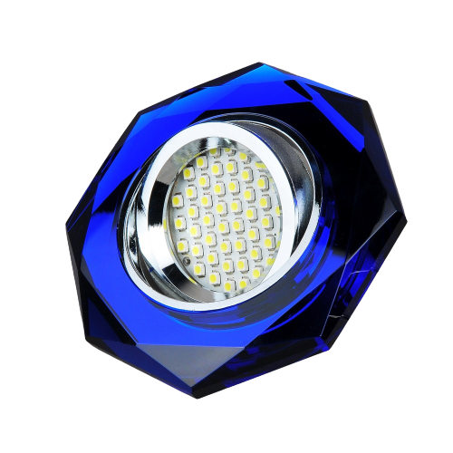 8140-MR16-5.3-Bl  Светильник точечный синий от интернет магазина Elvan.ru