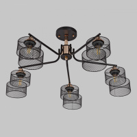 Люстра потолочная, 5*E27, черный+золото MD.4252-5-S-BK+FGD от интернет магазина Elvan.ru