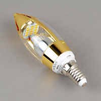 E14-5W-6000K-Q68 Лампа LED (Свеча золото) от интернет магазина Elvan.ru