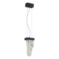 5438/12L HIGHTECH ODL_EX25 101 черный/металл/ смола под алебастр /акрил Подвес LED 12W 3000K 1489Лм FOROS