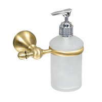 С8514 Держатель дозатора жидкого мыла бронз+стекло от интернет магазина Elvan.ru