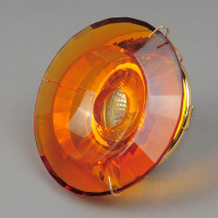 40204-MR16-5.3-Amb-Gl  Светильник точечный янтарный-золотой от интернет магазина Elvan.ru