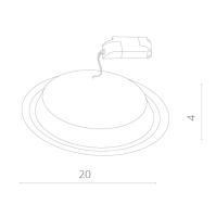 Точечный встраиваемый светильник Arte Lamp RAGGIO A4215PL-1WH
