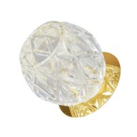 625-GY-5.3-Cl-Gl Светильник точечный прозрачный-золотой от интернет магазина Elvan.ru