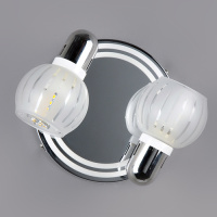 918B-02-E14 Cветильник накладной поворотный серебро от интернет магазина Elvan.ru