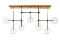 3011-7хG4-BaCl Люстра потолочная латунь