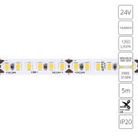 Светодиодная лента 24V 14,4W/m 3000К 5м Arte Lamp TAPE