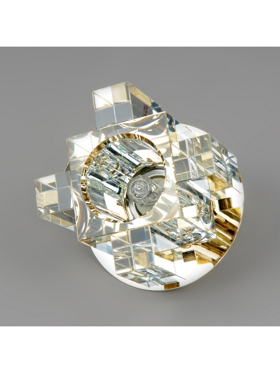 Светильник точечный прозрачный-золото Elvan TCH-1037-G-9-Cl-Gl TCH-1037-G-9-Cl-Gl