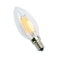 E14-5W-3000K Лампа LED (Свеча прозрачная Филамент) от интернет магазина Elvan.ru