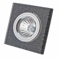 8270-MR16-5.3-Bk Светильник точечный черный с блестками от интернет магазина Elvan.ru