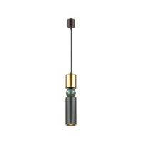 4073/5L L-VISION ODL19 475 черный/золото/зеленый Подвес GU10 1*5W SAKRA