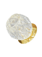 622-GY-5.3-Cl-Gl Светильник точечный прозрачный-золотой от интернет магазина Elvan.ru