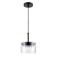 8232/1 COMFI LN25 193 черный/прозрачный, металл/стекло Подвес LED GX70 1*10W 220V NATALINA