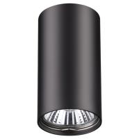 370420 OVER NT19 429 черный Накладной светильник IP20 GU10 50W 220V PIPE
