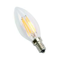 E14-7W-4000K Лампа LED (Свеча прозрачная Филамент) L&B от интернет магазина Elvan.ru