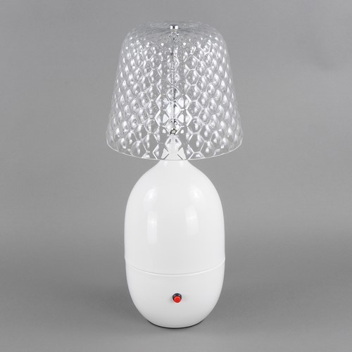 127-E27x1 Лампа настольная белая ELVAN от интернет магазина Elvan.ru