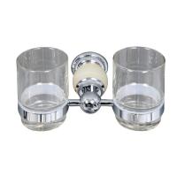 86814CT Держатель со стаканом двойной хром ELVAN
