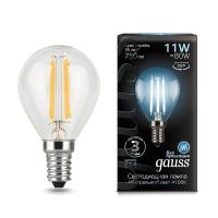 Светодиодная филаментная лампа Gauss Шар 11W 750Lm 4100K E14 105801211