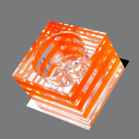 656-GY-5.3-Or-Ch Светильник точечный оранжевый-хром от интернет магазина Elvan.ru