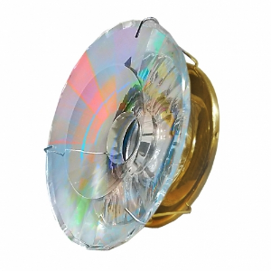 40204-MR16-5.3-Cl-Gl Светильник точечный прозрачный-золотой от интернет магазина Elvan.ru