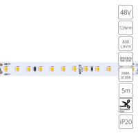 Светодиодная лента 48V 7,2W/m 3000К 5м Arte Lamp TAPE