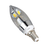 E14-5W-3000K-Q68 Лампа LED (Свеча хром) от интернет магазина Elvan.ru