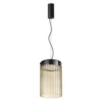 5047/15L L-VISION ODL24 439 черный/светл.янтарный/металл/стекло Подвес LED 15W 4000К 1676Лм PILLARI