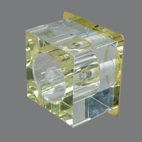 40261C/1-G-4-Cl-Gl Светильник точечный прозрачный-золотой от интернет магазина Elvan.ru