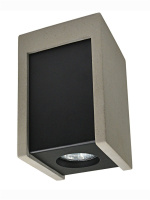 210033-GU10-Gr/Bk Светильник накладной квадратный серый/черный от интернет магазина Elvan.ru