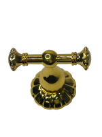 98806-2G Крючок для халата двойной золото ELVAN от интернет магазина Elvan.ru