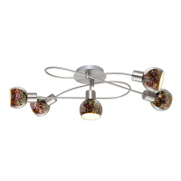 Потолочная люстра Arte Lamp ILLUSIONE A6125PL-5SS от интернет магазина Elvan.ru