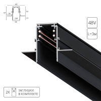 Магнитный шинопровод Arte Lamp LINEA-ACCESSORIES A473306 от интернет магазина Elvan.ru